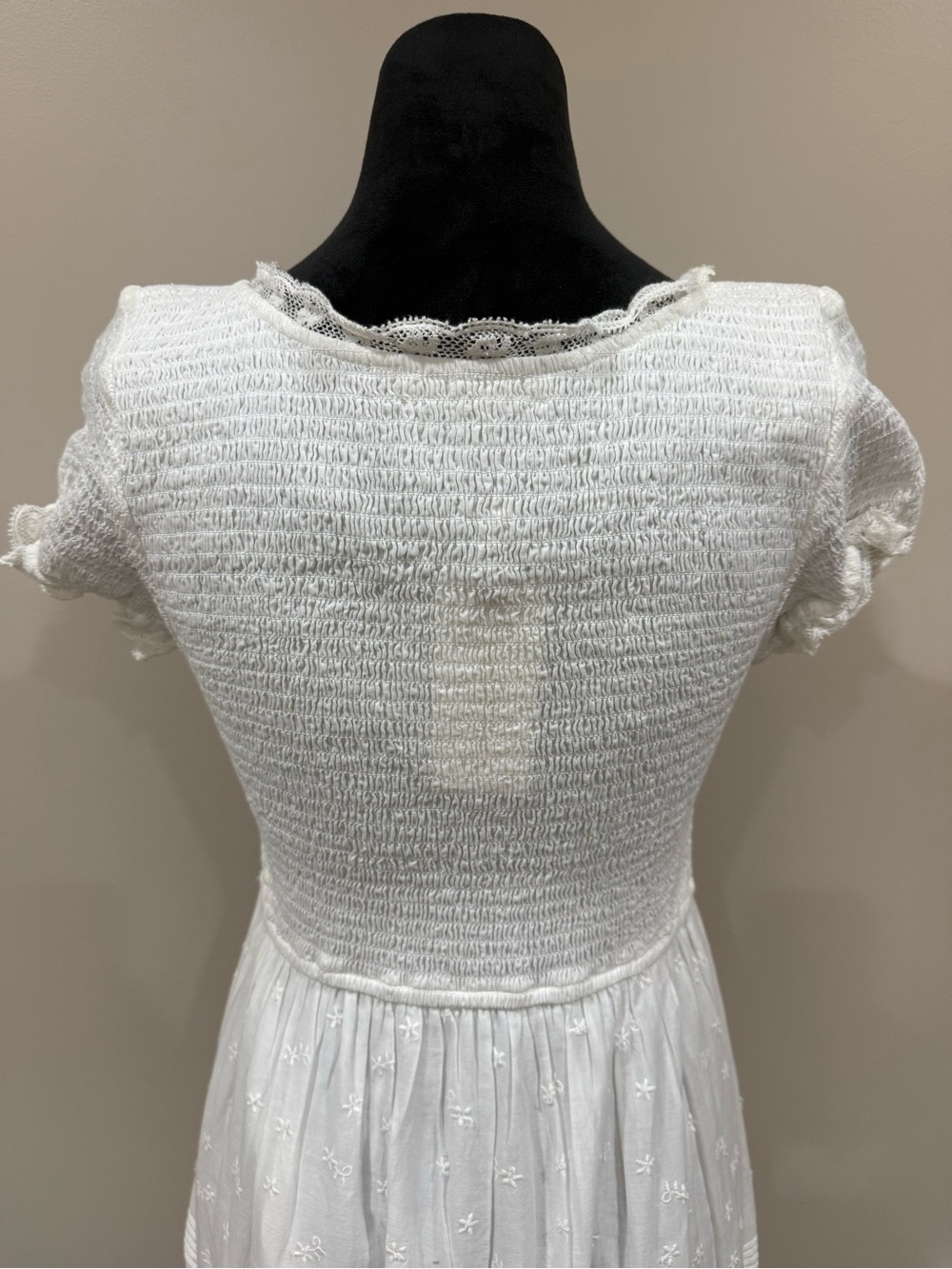 LoveShackFancy Bisolet Eyelet Lace Maxi Dress - Optic White - Picture 5 of 9
